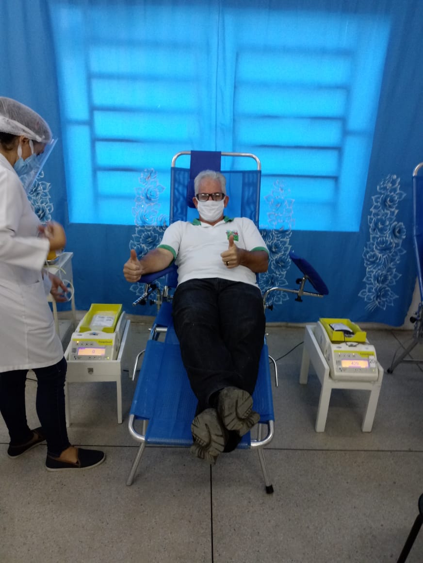 Doação de sangue para o Hemocentro da Paraíba